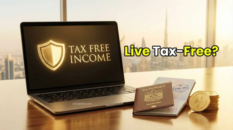 Freelance visa Dubai cost and tax free income concept 2026