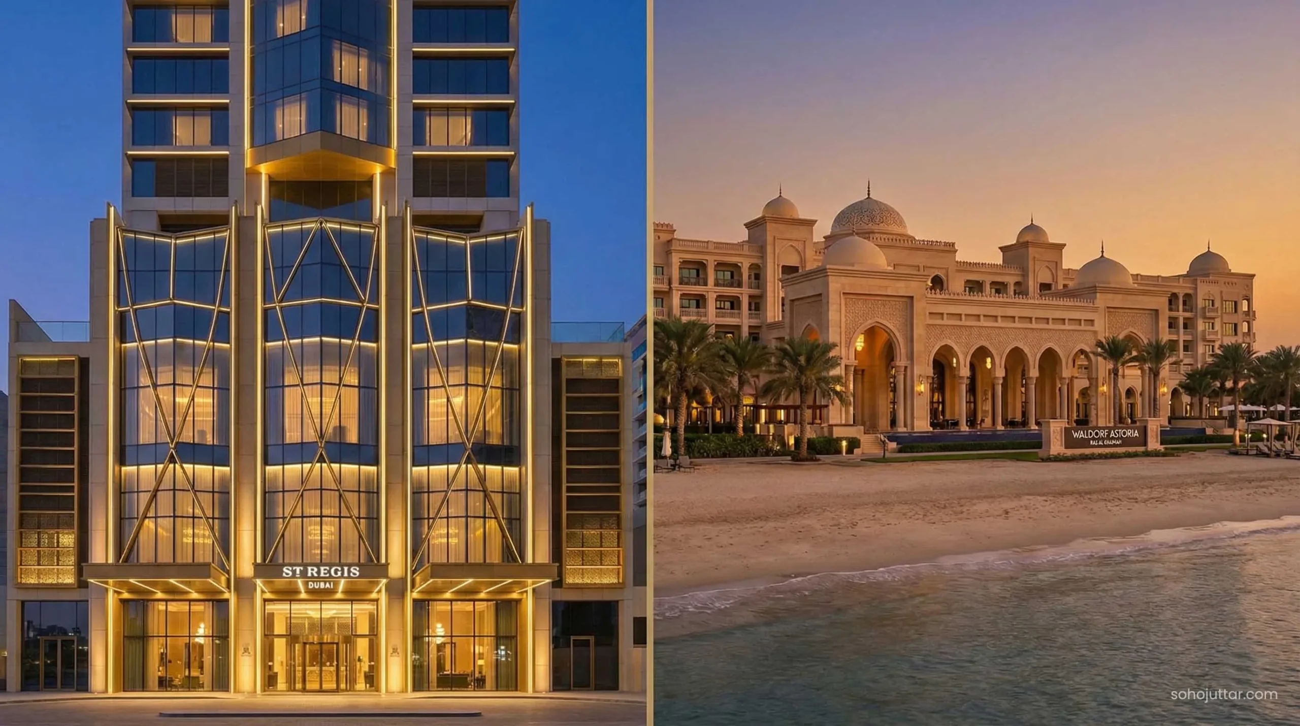 Comparing Marriott Bonvoy and Hilton Honors luxury resorts in the UAE.