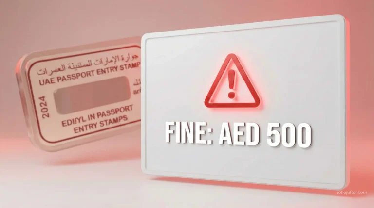 UAE visa overstay fine check online guide 2026